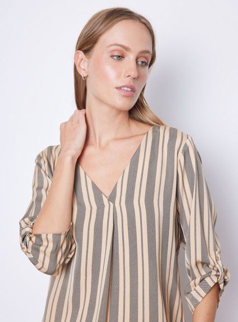 Blusa Detalle En Mangas-2