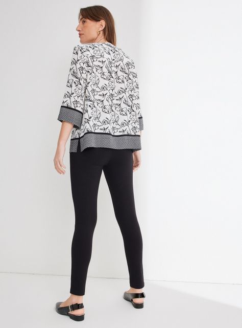 Blusa Estampada  Manga Tres Cuarto-5