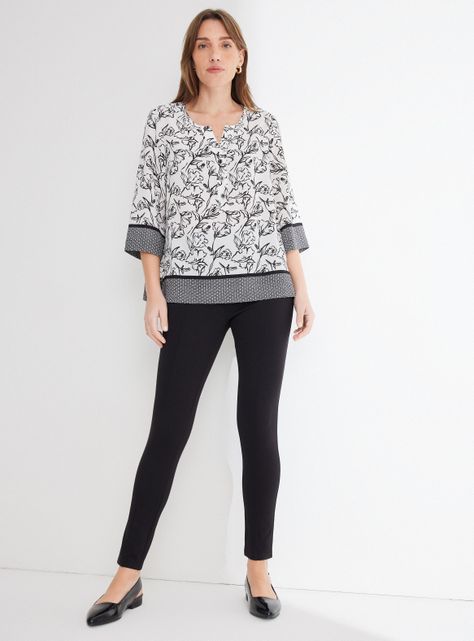 Blusa Estampada  Manga Tres Cuarto-4