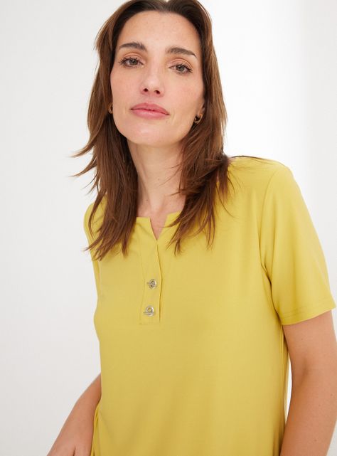 Polera Hebilla Metálica en Escote-2