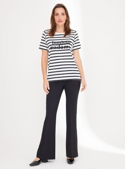 Polera Rayada con Texto-4
