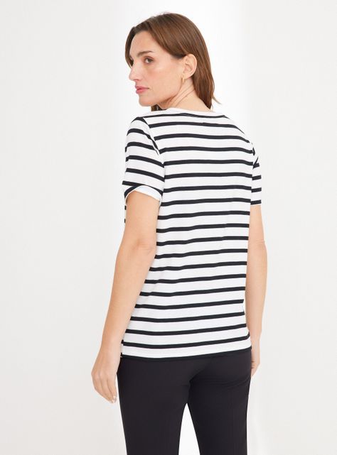 Polera Rayada con Texto-1