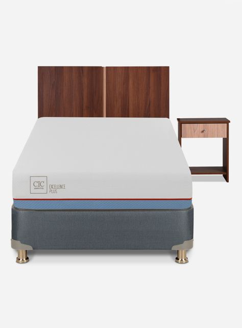 Cama Americana Excellence Plus 1.5 Plazas + Set de Muebles Stylo-2