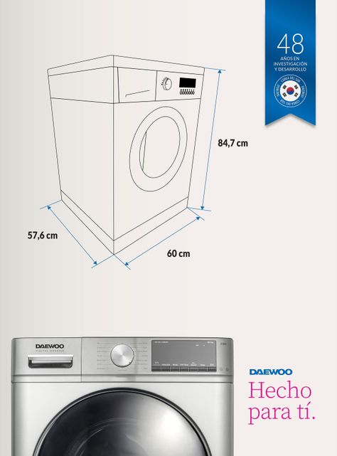 Lavadora-Secadora Carga Frontal 10/6 Kg DOWD10S23CL-1
