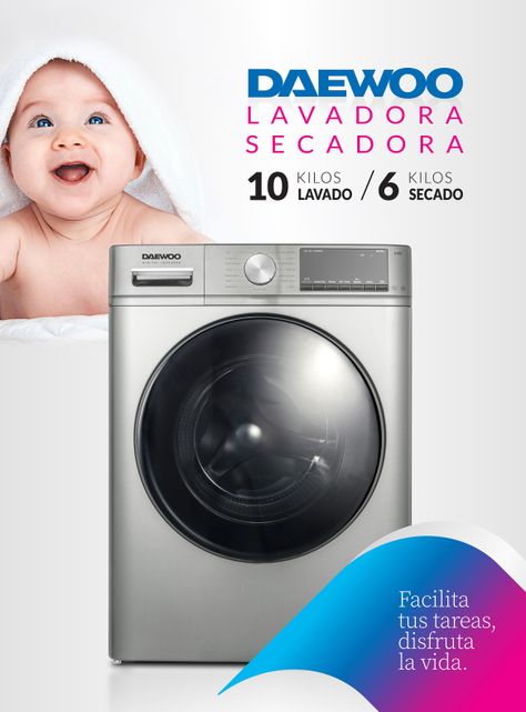 Lavadora-Secadora Carga Frontal 10/6 Kg DOWD10S23CL-7