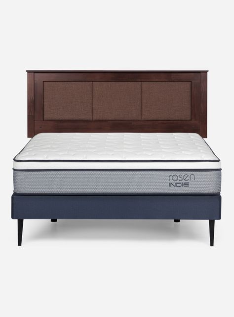 Cama Europea Indie 2 Plazas 150x200 cm+ Respaldo-1