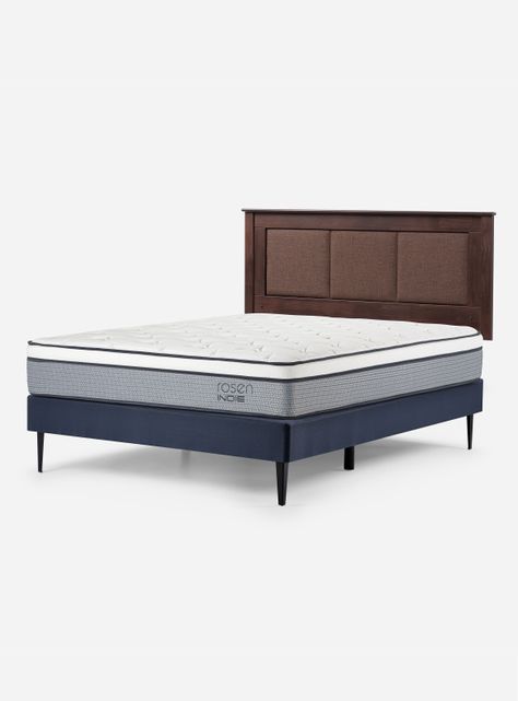 Cama Europea Indie 2 Plazas 150x200 cm+ Respaldo-0