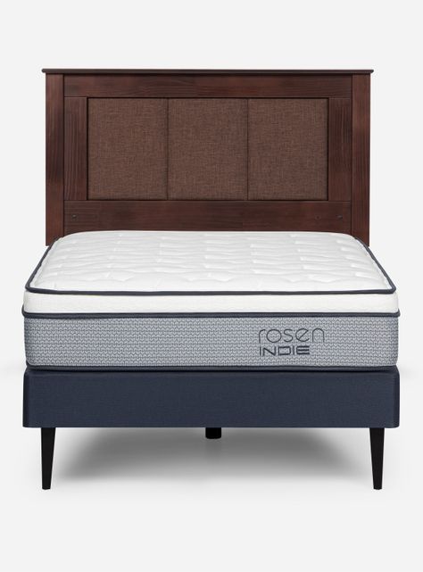 Cama Europea Indie 1.5 Plazas + Respaldo Rachel-1