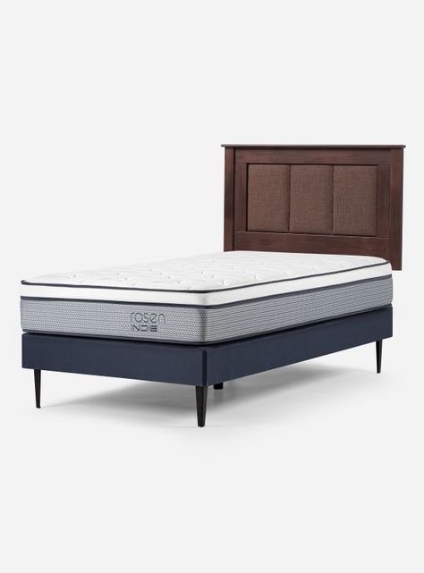 Cama Europea Indie 1.5 Plazas + Respaldo Rachel-0