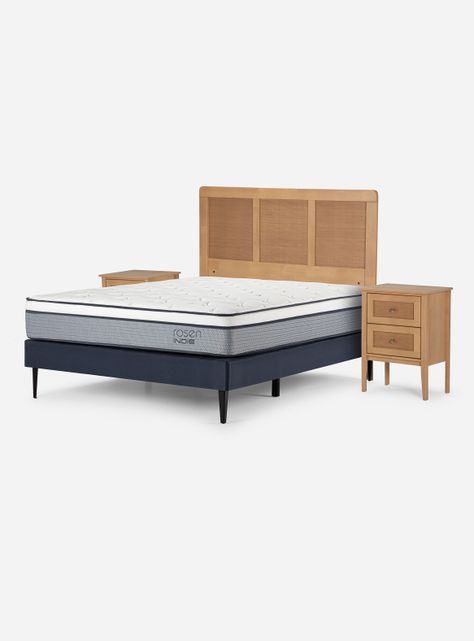 Cama Europea Indie 2 Plazas + Set Muebles Charles-0