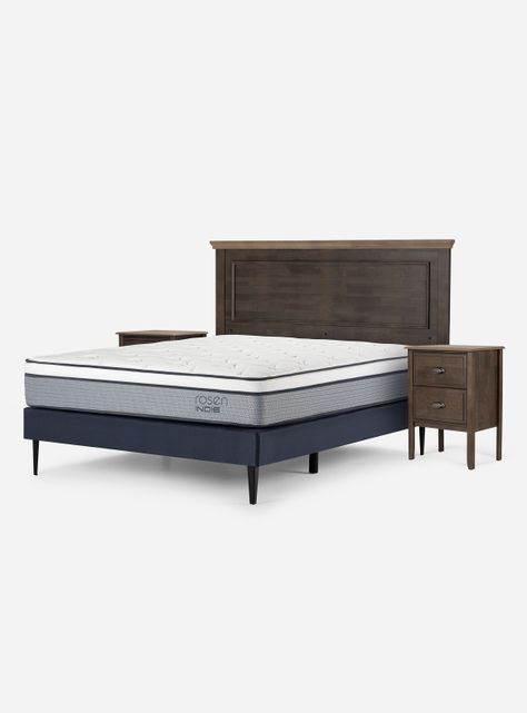 Cama Europea Indie 2 Plazas + Set Muebles Anna-0