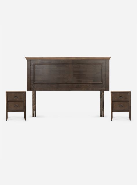 Cama Europea Indie 2 Plazas Base Dividida + Set Muebles Anna-2