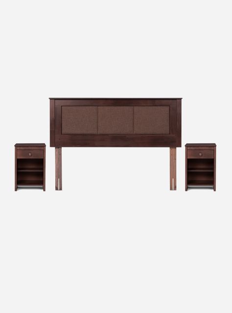 Cama Europea Indie 2 Plazas Base Dividida + Set Muebles Rachel-2