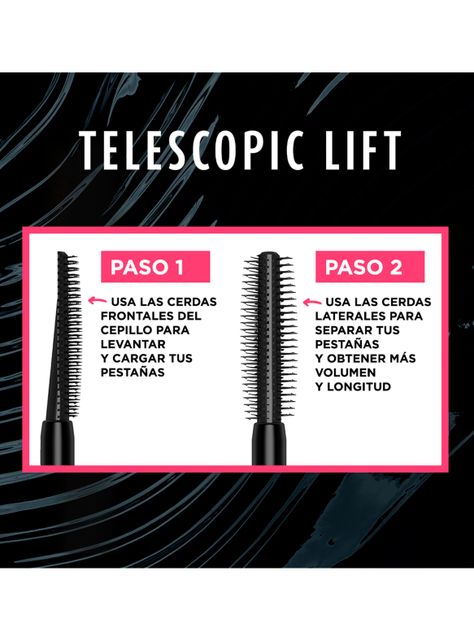 Máscara de Pestañas Telescopic Lift Waterproof Black 10 ml-5