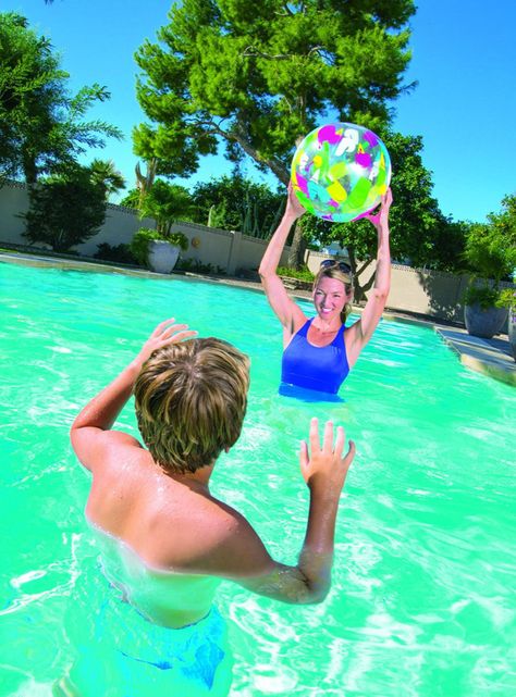 Pelota Inflable Azul 34 cm-1