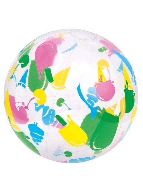 Pelota Inflable Azul 34 cm-0