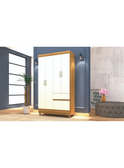 Clóset Ideal 4 Puertas 2 Cajones-3
