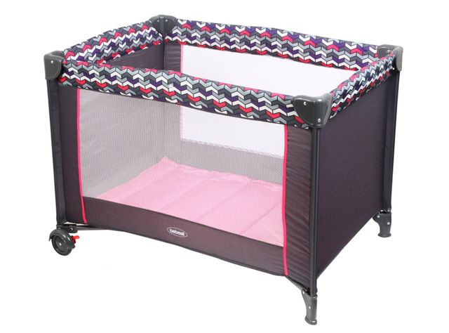 Cuna Corral Pack and Play Sleep II Rosada Bebesit-2