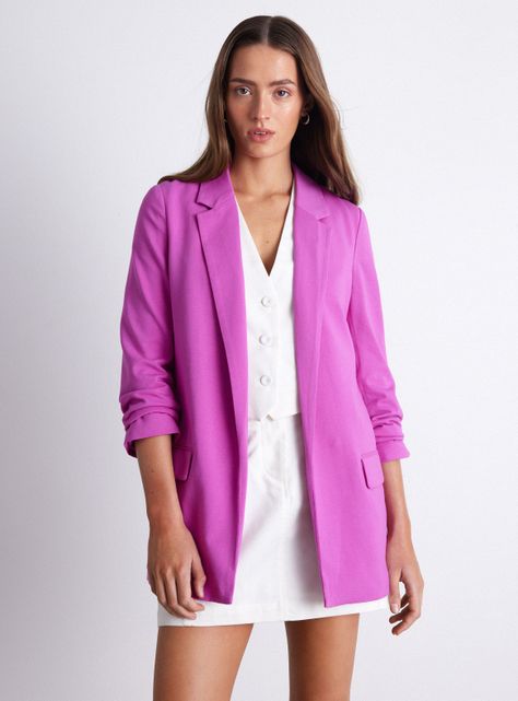 Blazer Básico tela elasticada-0
