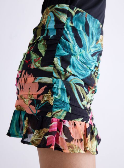 Falda Estampada Detalle Vuelos-3