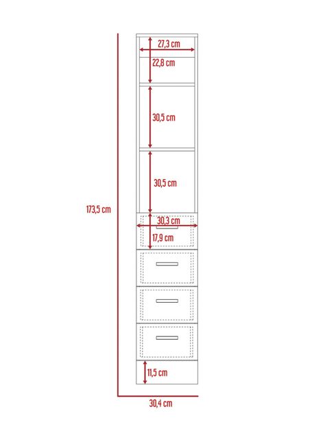 Mueble de Baño Torre Vanguard TuHome-2