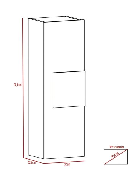 Mueble Optimizador de Baño Vanguard Rovere Blanco-1