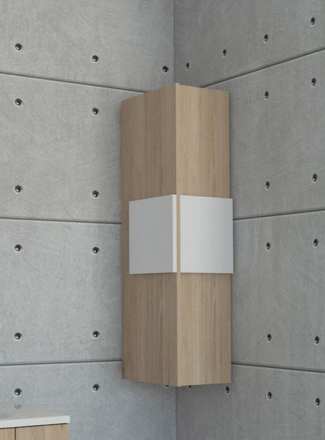 Mueble Optimizador de Baño Vanguard Rovere Blanco-5