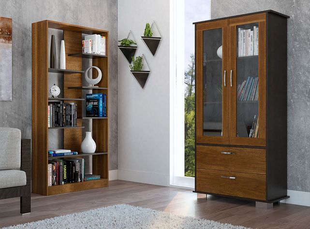 Set Biblioteca + Vitrina Classic-4