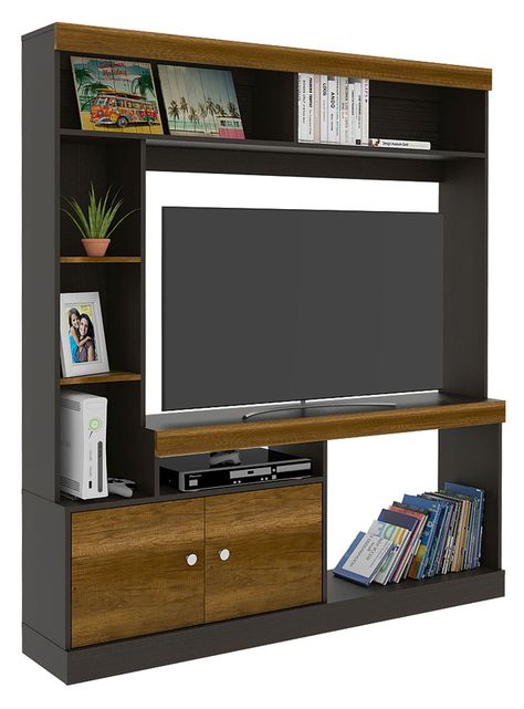 Estante TV 55" + Vitrina + Mesa Centro Classic-8
