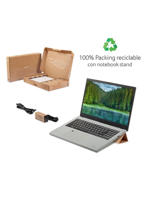 Notebook Ecológico Aspire Vero AV15-51-52MW-1 Intel Core i5-1155G7 Iris Xe Graphics 16GB RAM 256GB SSD 15.6" Full HD-4