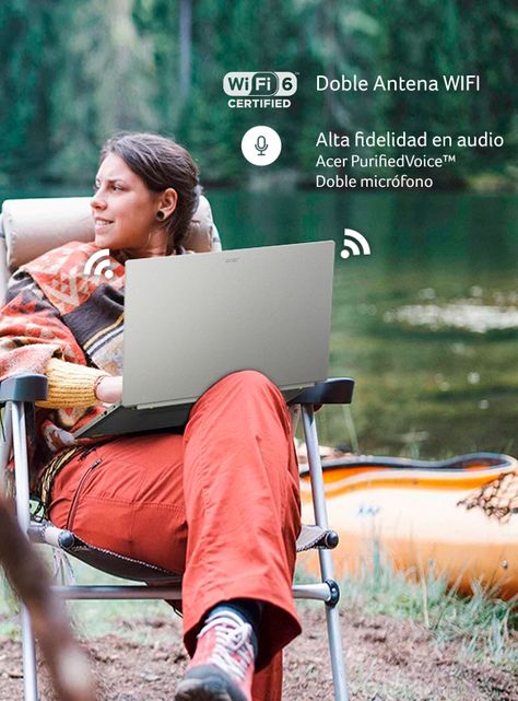 Notebook Ecológico Aspire Vero AV15-51-52MW-1 Intel Core i5-1155G7 Iris Xe Graphics 16GB RAM 256GB SSD 15.6" Full HD-7