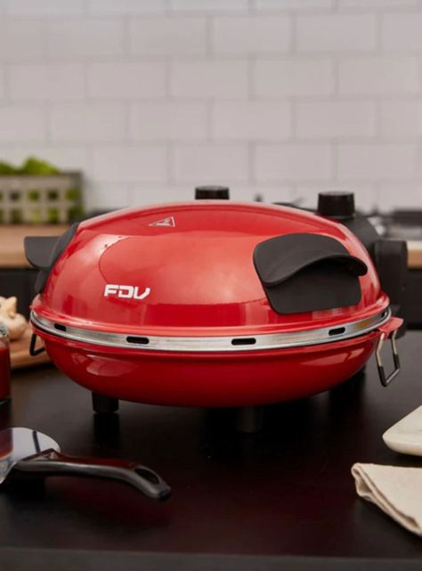 Horno Eléctrico para Pizza Rojo Nápoles-5