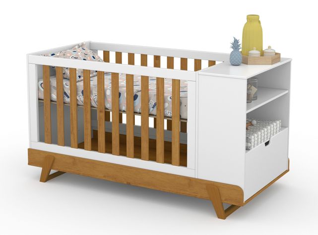 Cuna Kidscool Max Blanca Eco Wood-0