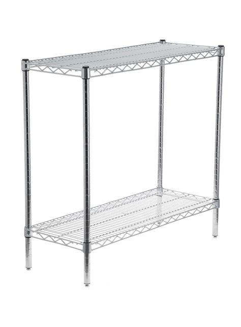Estante Acero Cromado 36 x 91 x 84 cm 2 Repisas-0