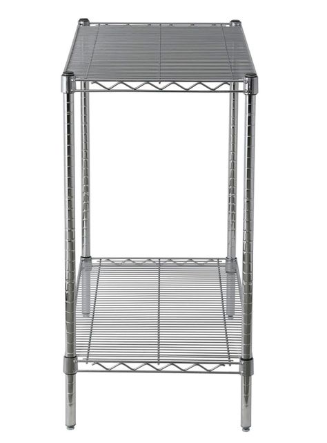 Estante Acero Cromado 46 x 91 x 84 cm 2 Repisas-2