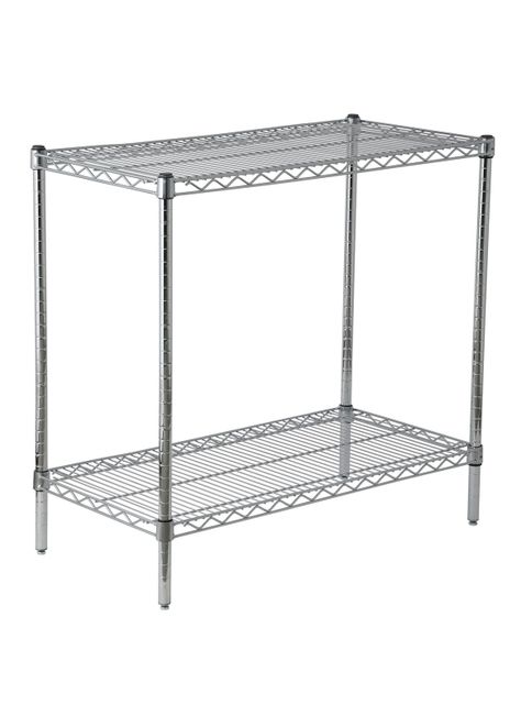 Estante Acero Cromado 46 x 91 x 84 cm 2 Repisas-0
