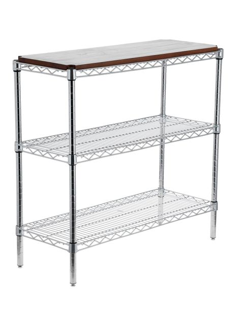 Estante 36 x 91 x 84 cm 3 Repisas con Cubierta Madera-0