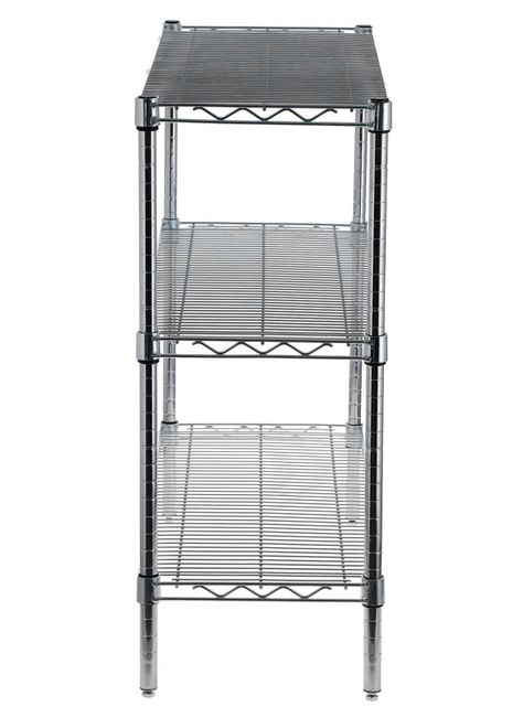 Estante Acero Cromado 36 x 91 x 84 cm 3 Repisas-2