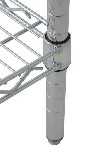 Estante Acero Cromado 46 x 91 x 84 cm 3 Repisas-4