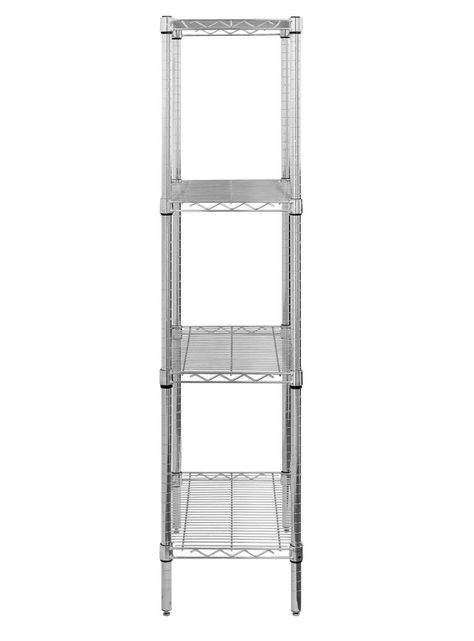 Estante Acero Cromado 36 x 61 x 160 cm 4 Repisas-2