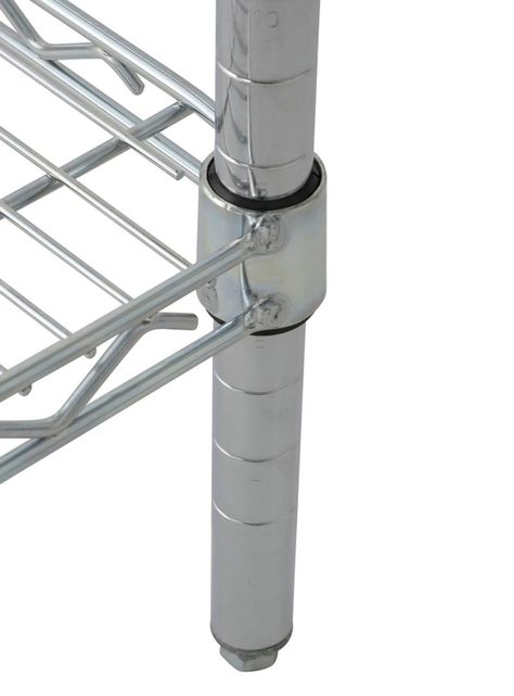 Estante Acero Cromado 61 x 152 x 160 cm 4 Repisas-3