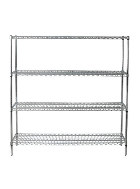 Estante Acero Cromado 61 x 152 x 160 cm 4 Repisas-1