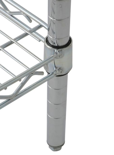 Estante Acero Cromado 36 x 91 x 160 cm 4 Repisas-3