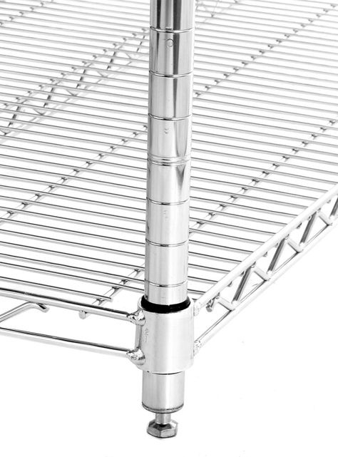 Estante Acero Cromado 61 x 91 x 160 cm 4 Repisas-3