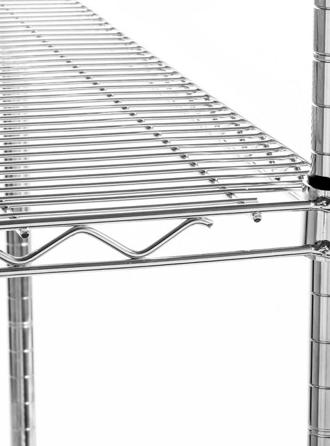 Estante Acero Cromado 61 x 91 x 160 cm 4 Repisas-4