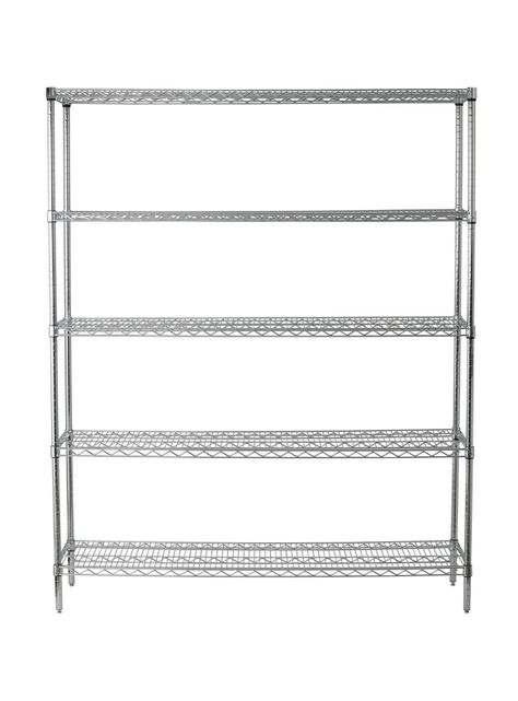 Estante Acero Cromado 46 x 152 x 188 cm 5 Repisas-1
