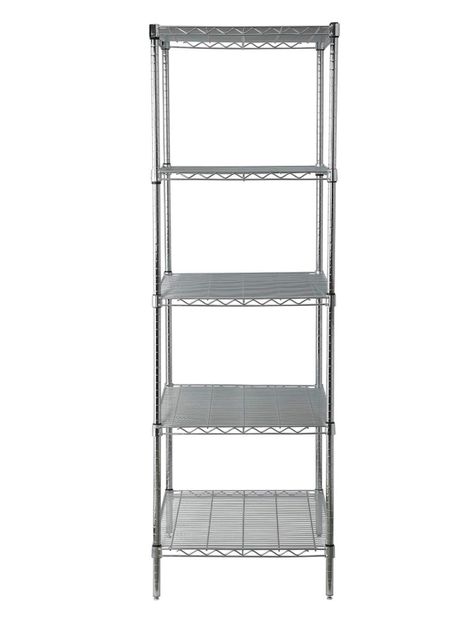 Estante Acero Cromado 61 x 91 x 188 cm 5 Repisas-2