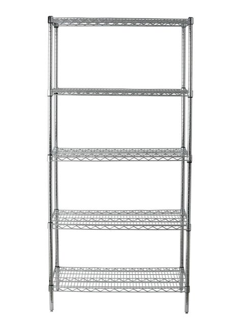 Estante Acero Cromado 61 x 91 x 188 cm 5 Repisas-1