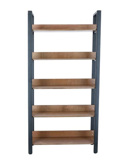 Estante Acero Repisas de Madera 35 x 90 x 180 cm-2