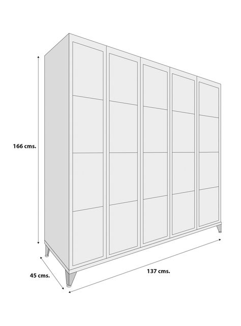 Locker Acero KE504 20P Maletek-2